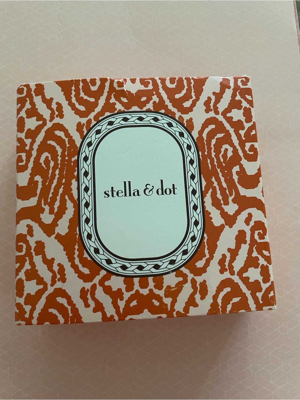 Stella & Dot Orange and Red Beaded Drop Earrings - Picture 6 of 7